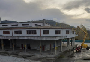 Demolición del edificio de la estación de autobuses de ourense